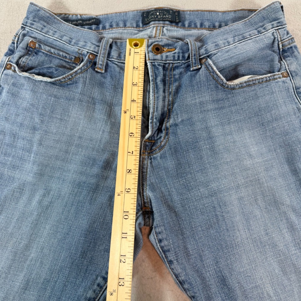 Lucky Brand 221 Original Straight Jeans Mens 32x30 Medium Wash Denim - Picture 11 of 13